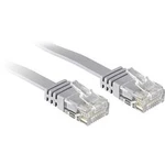 Síťový kabel RJ45 LINDY 47491, CAT 6, U/UTP, 1.00 m, šedá