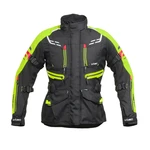 Dámská moto bunda W-TEC Ventura Lady  XS  černá-fluo žlutá