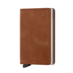 Secrid Slimwallet Vintage - Cognac & Silver