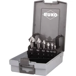 RUKO  102152RO sada kužeľových záhlbníkov 6-dielna 6.3 mm, 8.3 mm, 10.4 mm, 12.4 mm, 16.5 mm, 20.5 mm HSS  valcová stopk