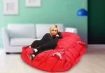 BEANBAG Sedací pytel 189x140 comfort s popruhy scarlet rose