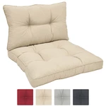 60*60CM Cushion and 60*40CM Back Cushion Two in One Soft and Comfortable Large Cushion Decompression Sofa Office Ohair I