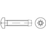 Závitníkové skrutky TOOLCRAFT 141013 M2.5 DIN 7500 8 mm kríž.drážka Pozidriv oceľ 1000 ks