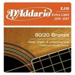 D'addario Ej10 Struny Do Gitary Akustycznej