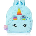 BrushArt KIDS Fluffy unicorn backpack Large detský batoh Blue (29 x 33 cm) 1 ks