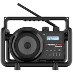 Odolné rádio PerfectPro DABBOX, AUX, Bluetooth, DAB+, FM, černá