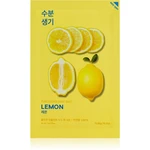 Holika Holika Pure Essence Lemon plátenná maska so zjemňujúcim a osviežujúcim účinkom s vitamínom C 20 ml