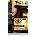 Syoss Oleo Intense permanentná farba na vlasy s olejom odtieň 4-23 Burgundy Red 2x50 ml