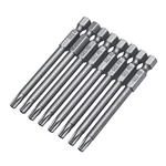 10pcs TT6-TT40 Torx Head Screwdriver Bit 75mm Hex Shank Power Drill Screwdriver Bits Set