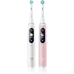 Oral B iO6 elektrický zubní kartáček s pouzdrem DUO White & Pink Sand 2 ks