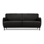 Čierna kožená pohovka Windsor & Co Sofas Neso, 175 x 90 cm