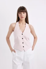 DEFACTO V-Neck Buttoned Blazer Vest