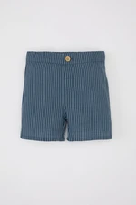 DEFACTO Baby Boy Striped Flared Poplin Shorts