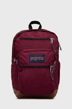 Ruksak Jansport bordová farba, veľký, s nášivkou