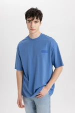 DEFACTO Comfort Fit Crew Neck Printed Short Sleeve T-Shirt