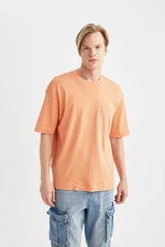 DEFACTO Oversize Fit Crew Neck Short Sleeve 100% Cotton Heavy Fabric Basic T-Shirt