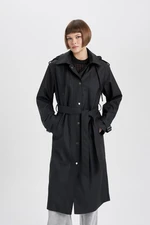 DEFACTO Long Raincoat with Waterproof Belt