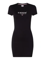 Tommy Jeans Dress - TJW ESS LOGO 1 BODYCON DRESS black