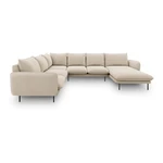 Beżowa sofa w kształcie litery U Cosmopolitan Design Vienna, lewostronna