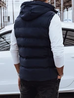 Men's quilted vest dark blue Dstreet