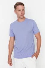 Trendyol Lilac Basic Regular Fit Koszulka Z Krótkim Rękawem I Okrągłym Dekoltem