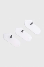 Ponožky Converse 3-pak biela farba, E1268W