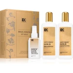 Brazil Keratin Set Gold dárková sada(pro nepoddajné a krepatějící se vlasy)