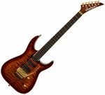 Jackson Pro Plus Series Soloist SLA3Q EB Amber Tiger Eye Guitare électrique