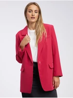 Dark pink women's oversize blazer ONLY Lana