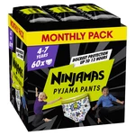 NINJAMAS Kalhotky plenkové Pyjama Pants Kosmické lodě, 60 ks, 7 let, 17kg-30kg