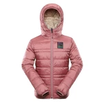 Alpine Pro Béžovo-ružová detská obojstranná zimná bunda ALPINE PRE EROMO