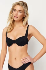 Trendyol Black Balconet Push Up Bikini Top