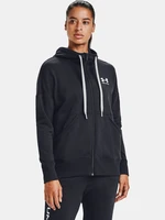 Under Armour RIVAL FLEECE FZ HOODIE Mikina Černá