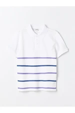 LC Waikiki Striped Polo Neck Short Sleeve Boys T-Shirt