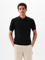 Black men's polo shirt GAP