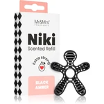 Mr & Mrs Fragrance Niki Black Amber vůně do auta náhradní náplň 1 ks