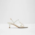 Bílé dámské sandály na podpatku ALDO Josefina