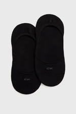 Ponožky Calvin Klein (2-pack) dámské, černá barva