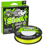 Berkley splétaná šňůra sick braid hi-vis žlutá 150 m - 0,08 mm 6 kg