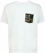 Pánské tričko CCM  CAMO POCKET S/S TEE White Senior S