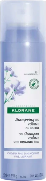 Klorane Suchý šampon pro objem vlasů Bio Len (Dry Shampoo) 150 ml