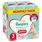 Pampers Premium Care pants 3 144 Ks,PAMPERS Premium Care Nohavičky plienkové veľ. 3 (6-11 kg) 144 ks