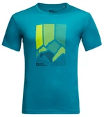 Jack Wolfskin Pánské funkční tričko Peak Graphic T M M, everest blue
