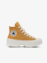 Hořčicové dámské kotníkové tenisky na platformě Converse Chuck T - Dámské