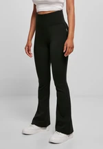 Women's Organic Interlock Bootcut Leggings - Black