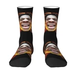 Kawaii Men's Angry Ishowspeed Dress Socks Unisex Warm Breathbale 3D Print Crew Socks