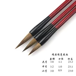 3pcs Wolf Brush Initial Training Calligraphy and Traditional Chinese Painting Practice Brush