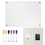 Acrylic Magnetic Dry Erase Board Magnetic Acrylic Calendar For Refrigerator Magnetic Fridge Magnet Reusable Dry Erase Board For