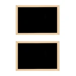 2X Double-Sided Blackboard Wooden Crafts Wooden Frame Small Blackboard Writing Message Board Home Decoration DIY Listing