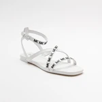 Sandals - MICHAEL KORS TASHA FLAT SANDAL white